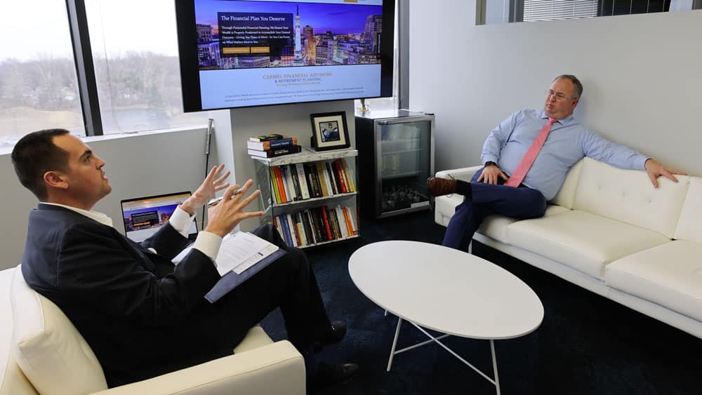 Casey In Office | Crown Haven Wealth Advisors | Retirement Planners